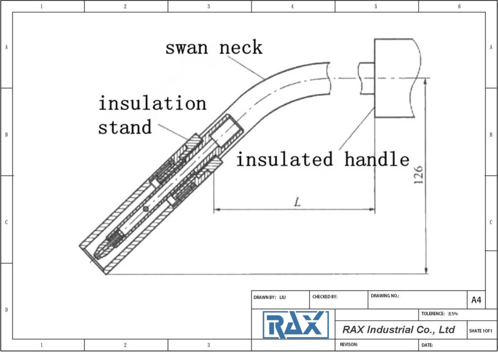 MIG Swan Neck Drawing